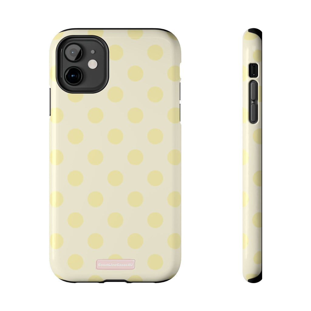 Lemon Drop Phone Case- Polka