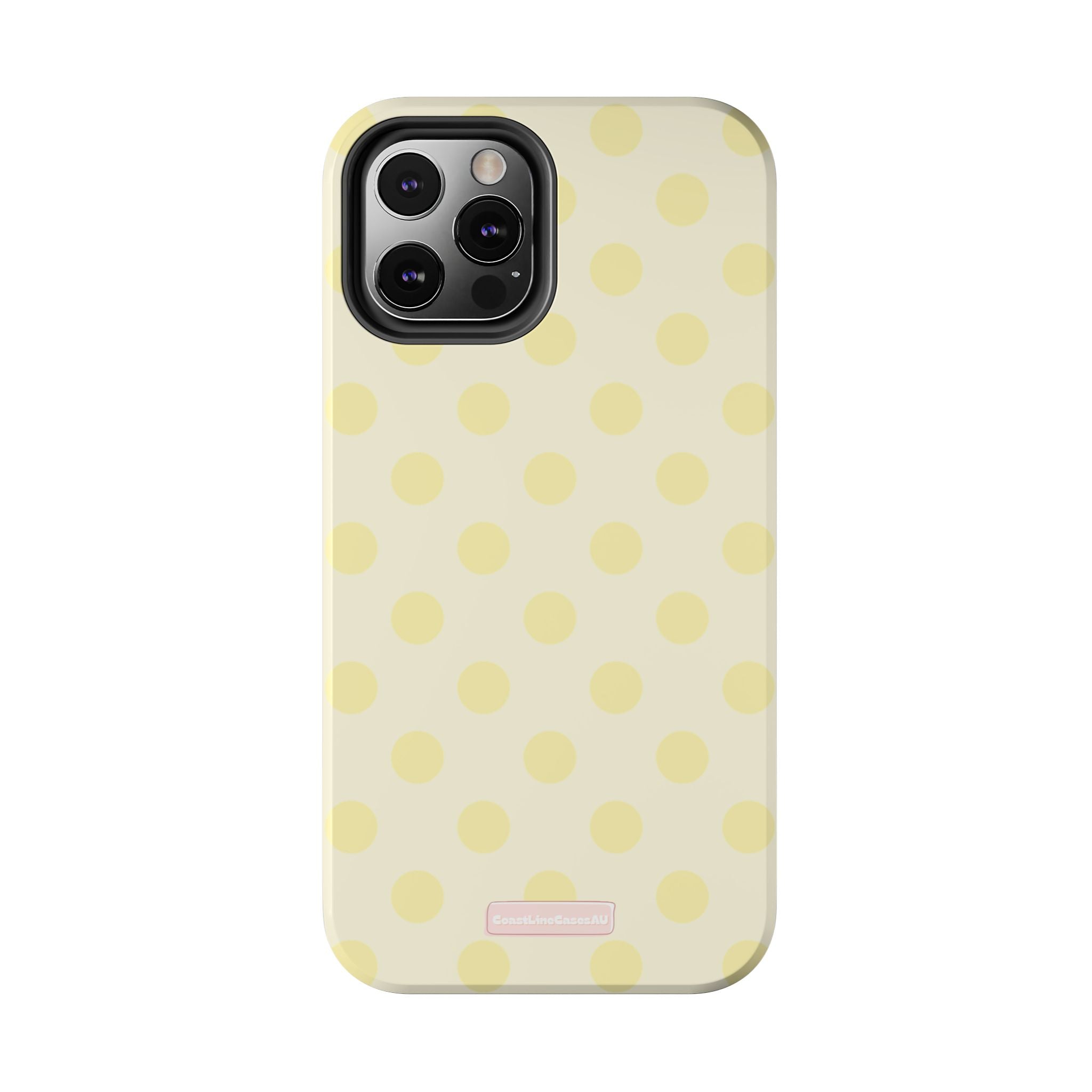 Lemon Drop Phone Case- Polka