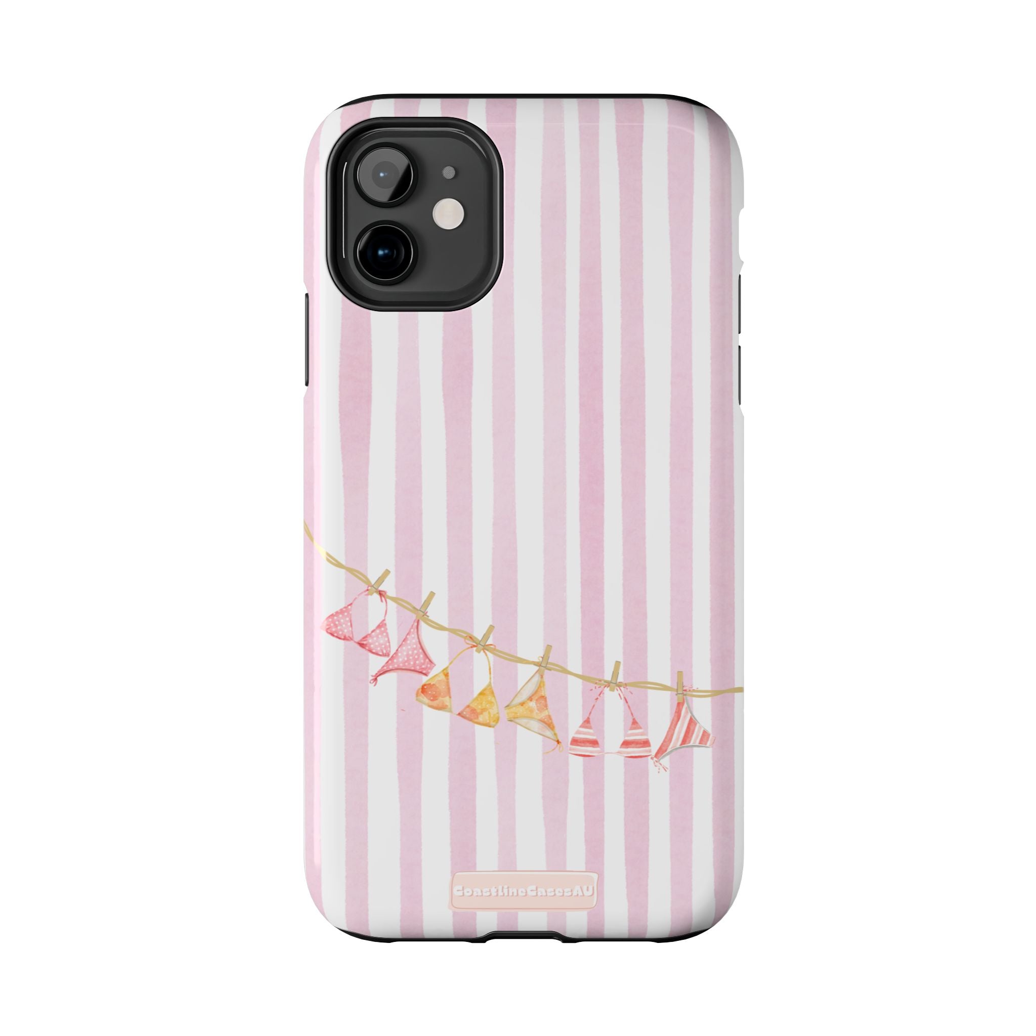 Coral-line Phone Case- Blush Stripe