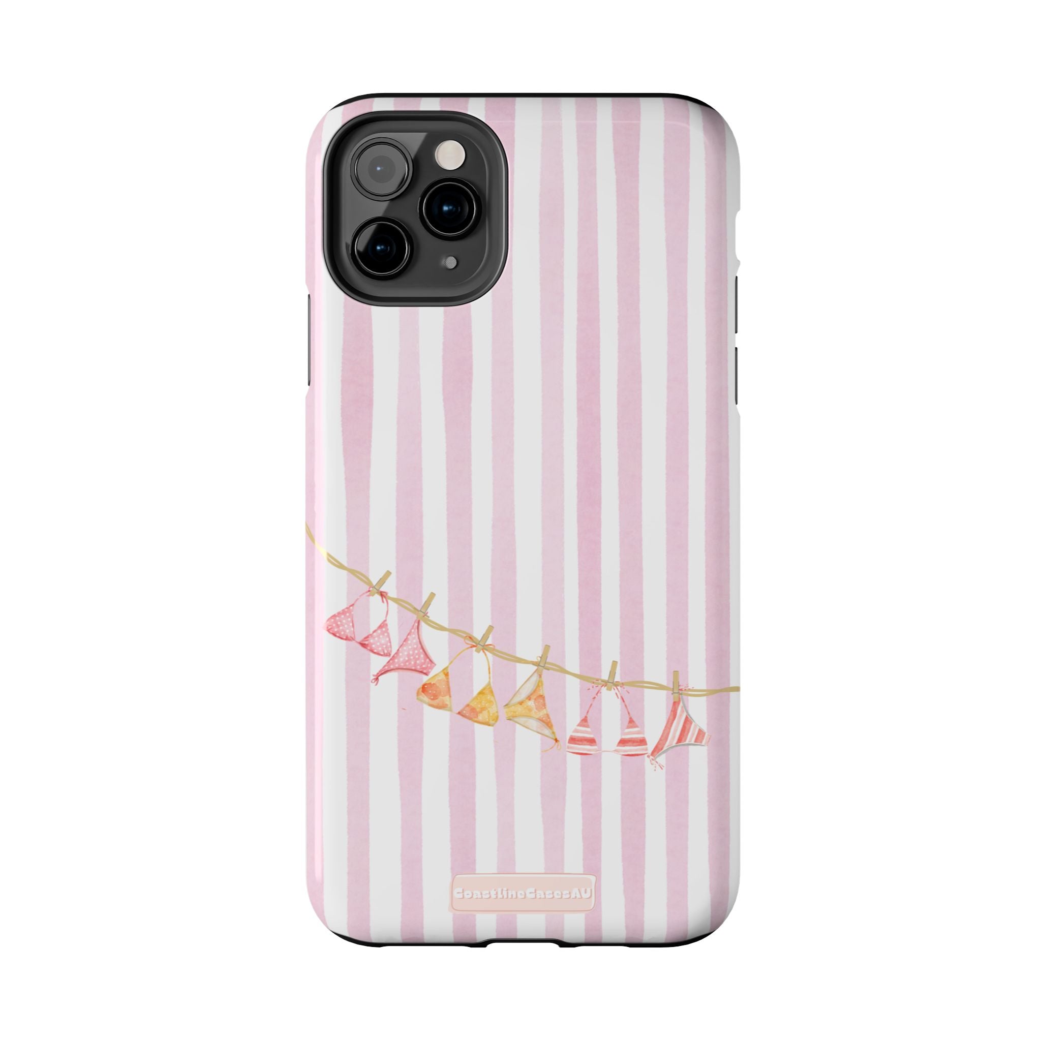 Coral-line Phone Case- Blush Stripe