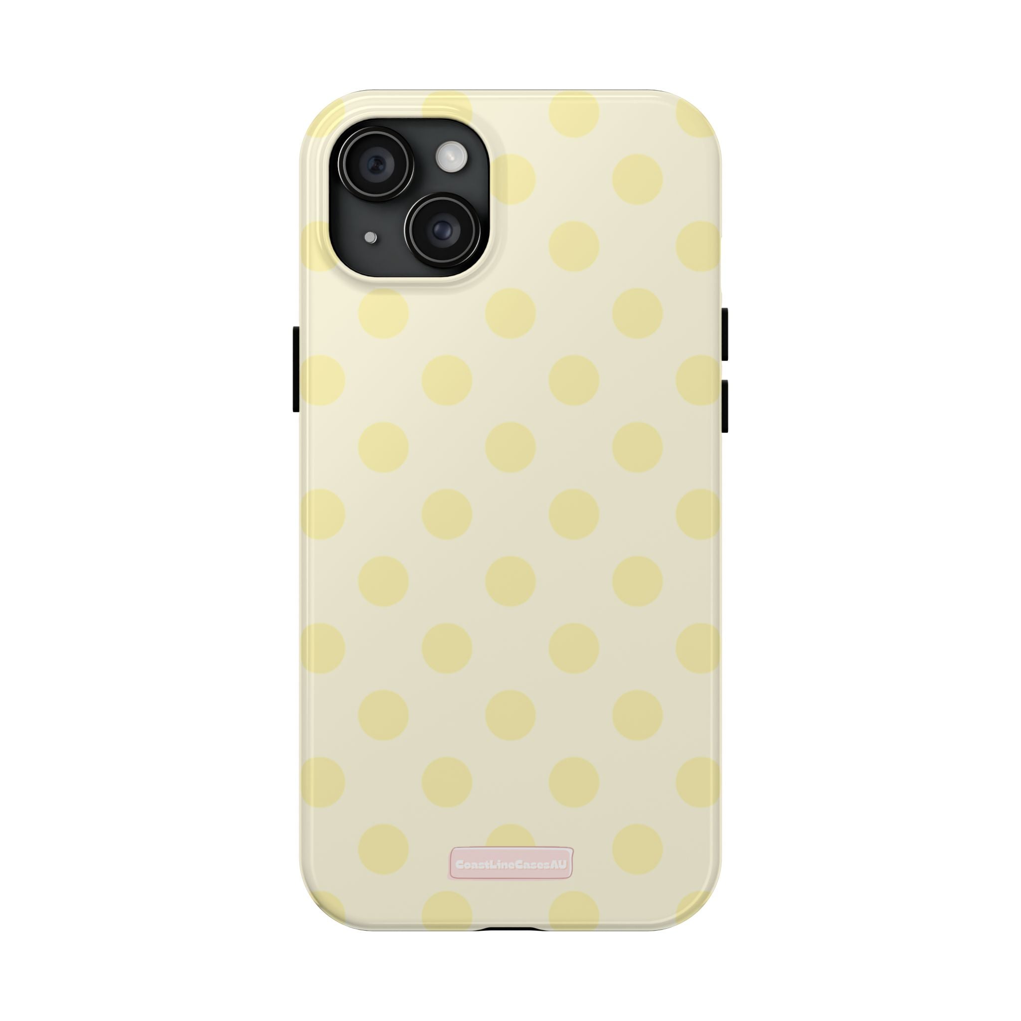 Lemon Drop Phone Case- Polka