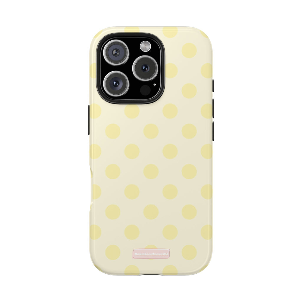 Lemon Drop Phone Case- Polka