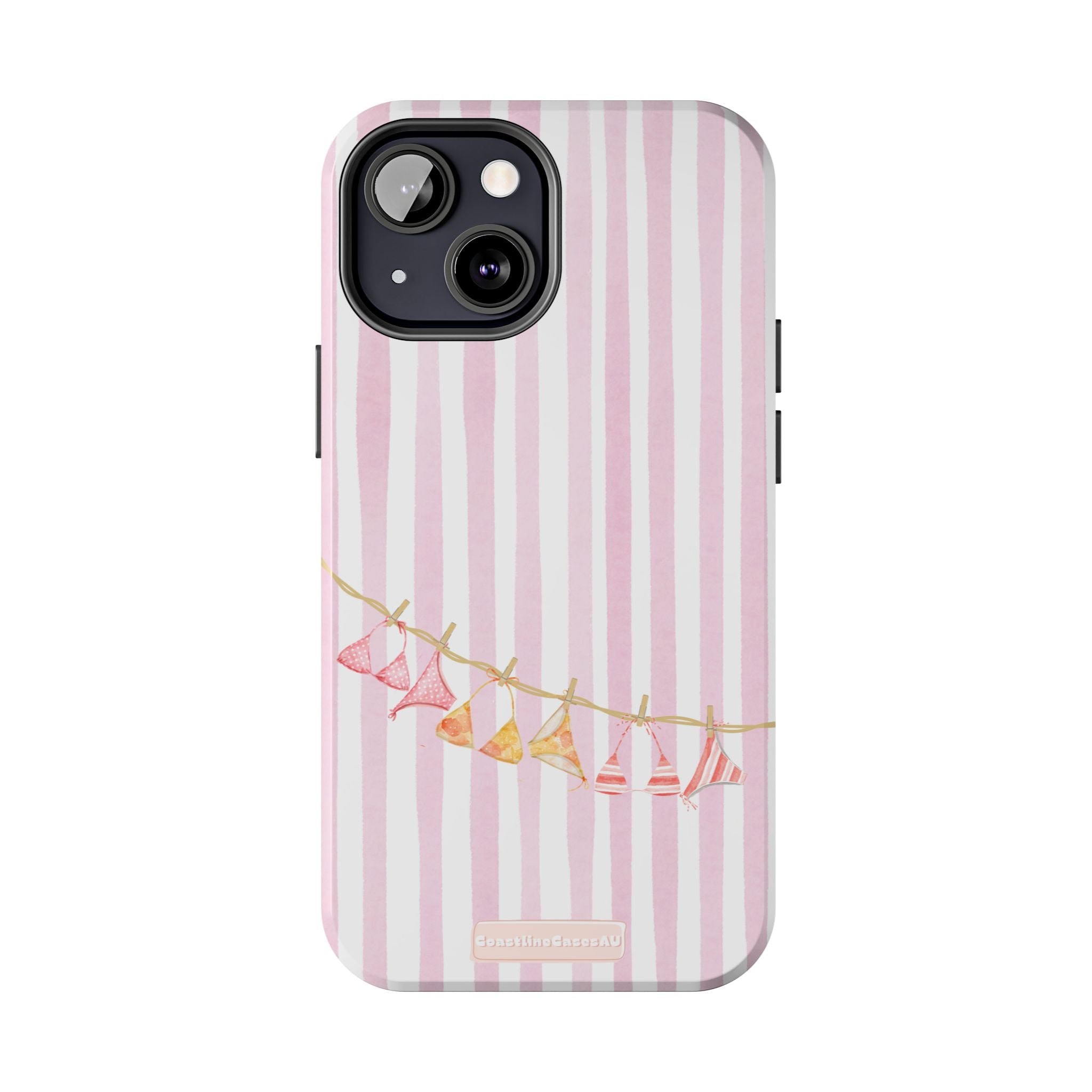 Coral-line Phone Case- Blush Stripe