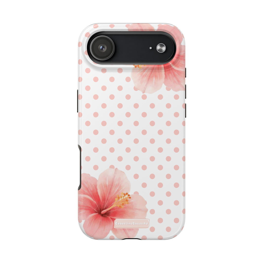 Bloom Phone Case- Mini Polka Blush