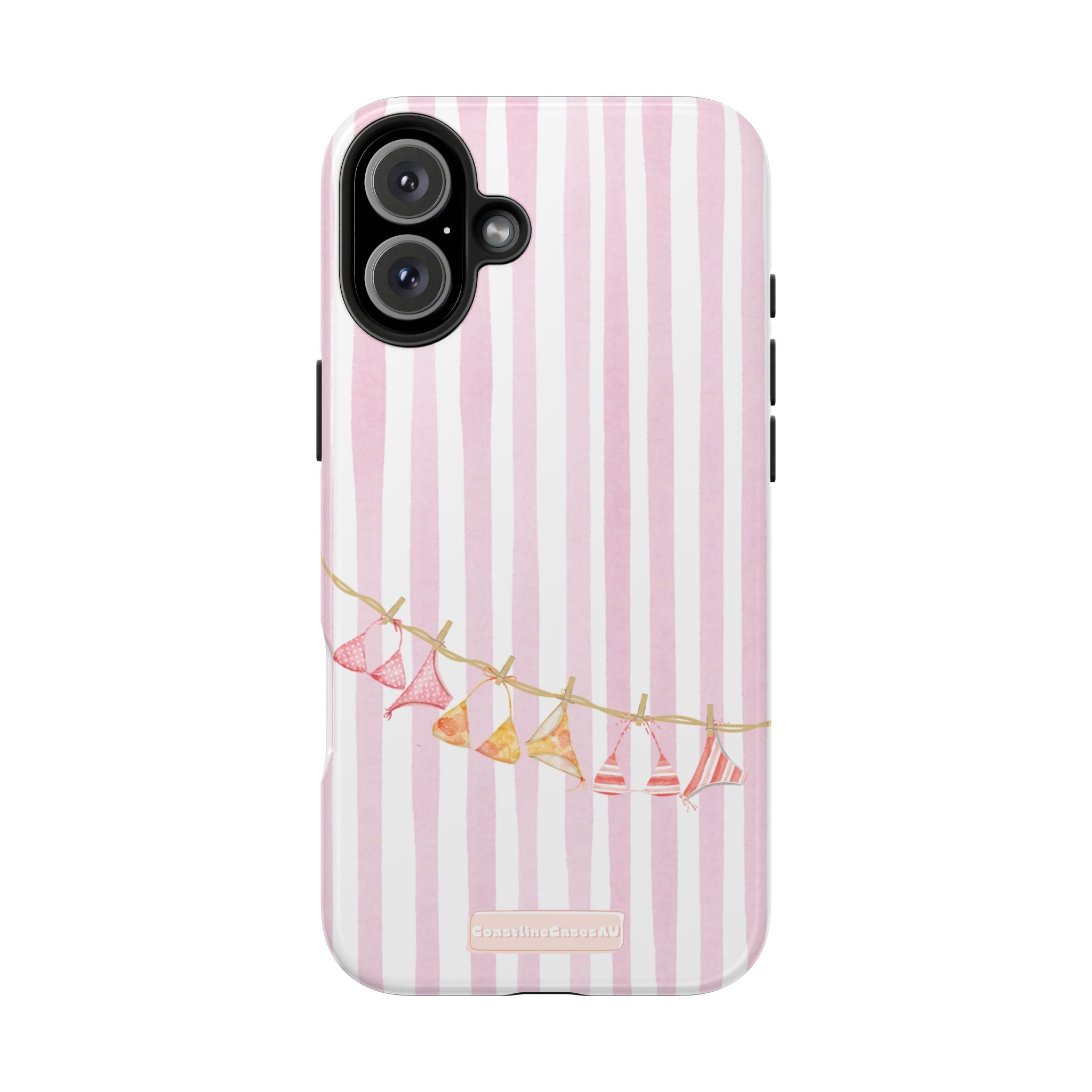 Coral-line Phone Case- Blush Stripe