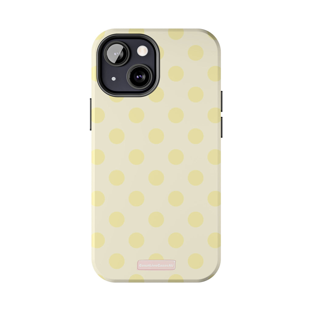 Lemon Drop Phone Case- Polka