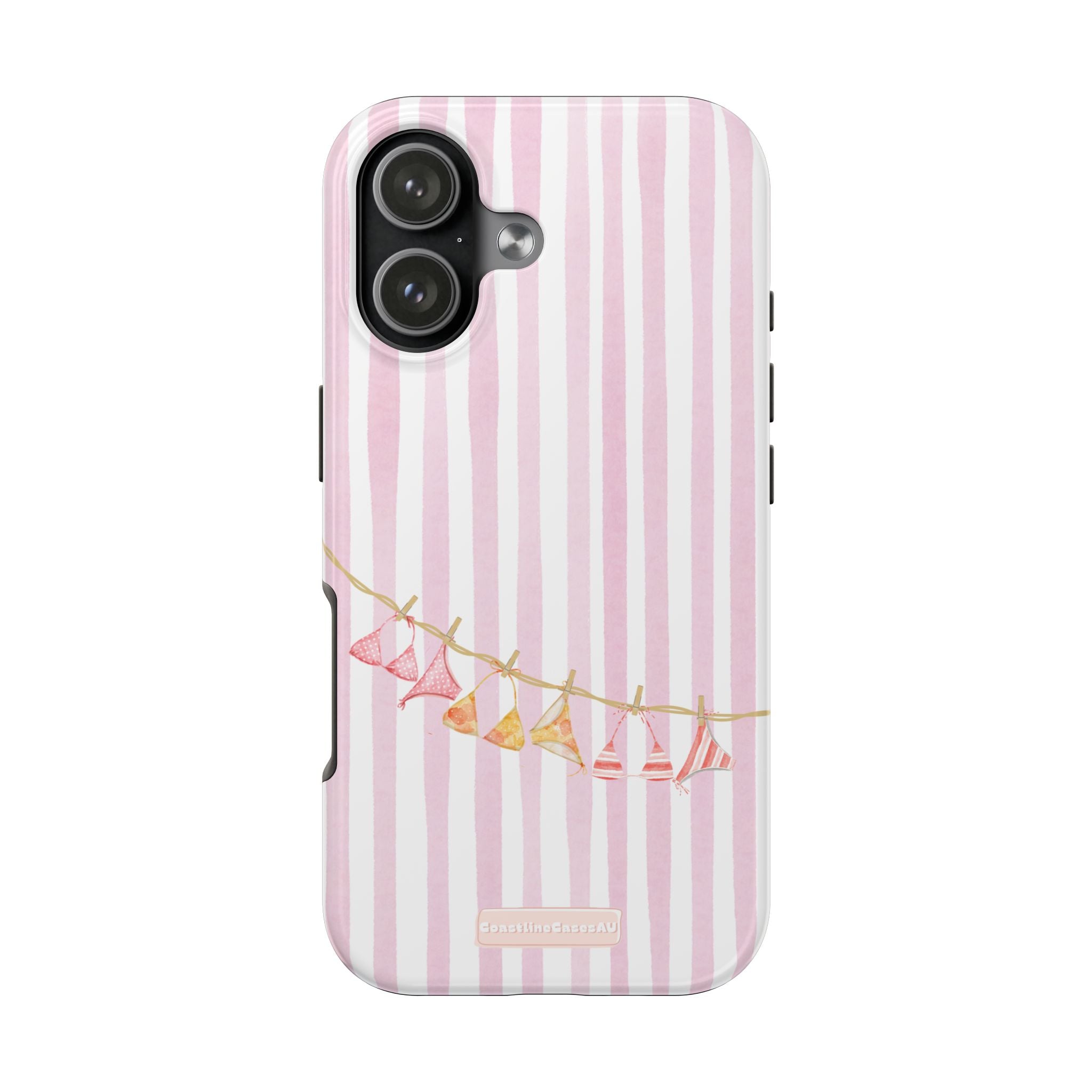 Coral-line Phone Case- Blush Stripe