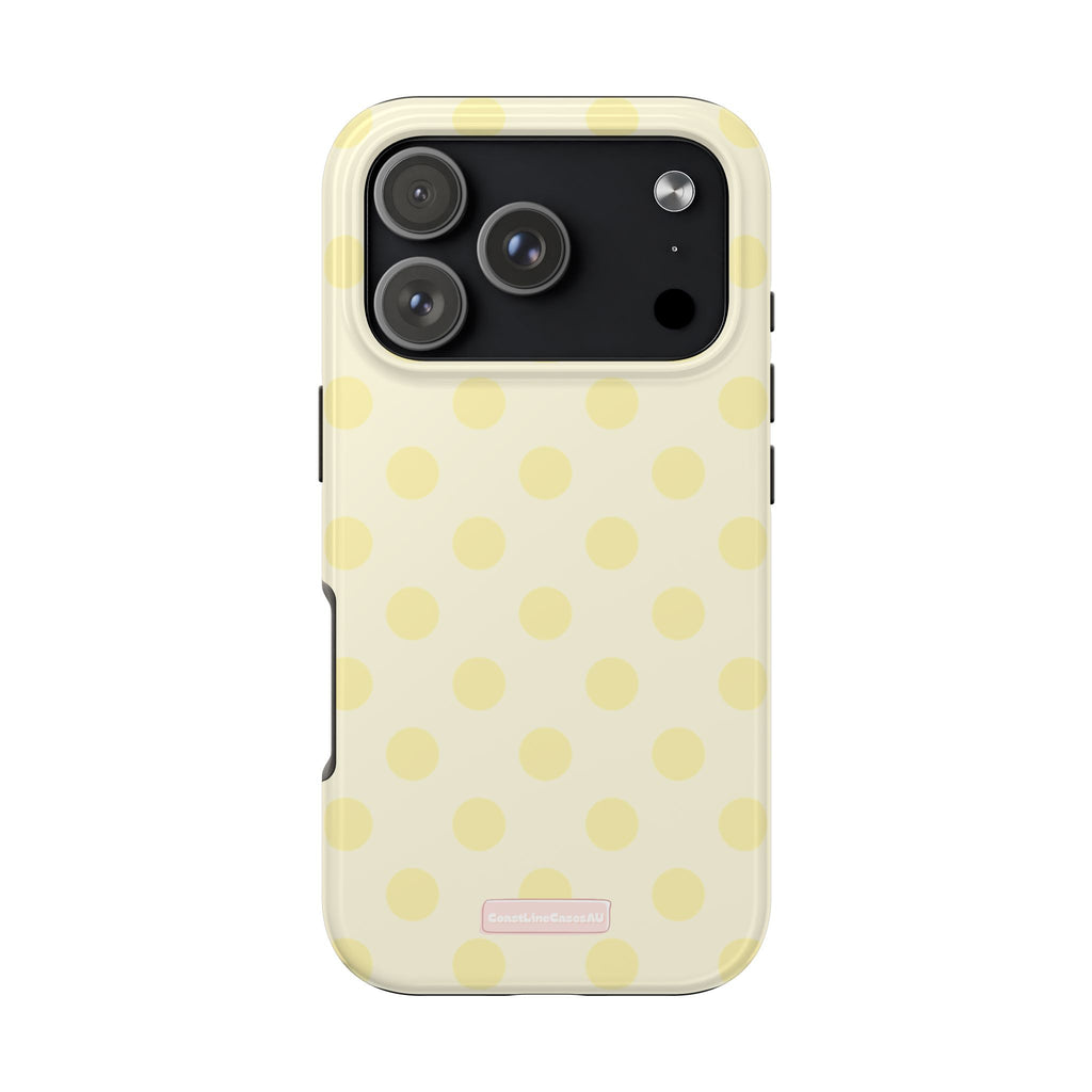 Lemon Drop Phone Case- Polka