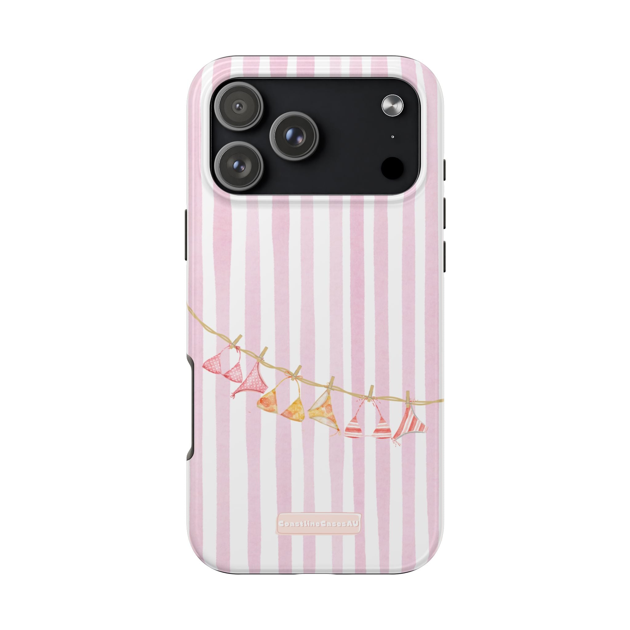 Coral-line Phone Case- Blush Stripe