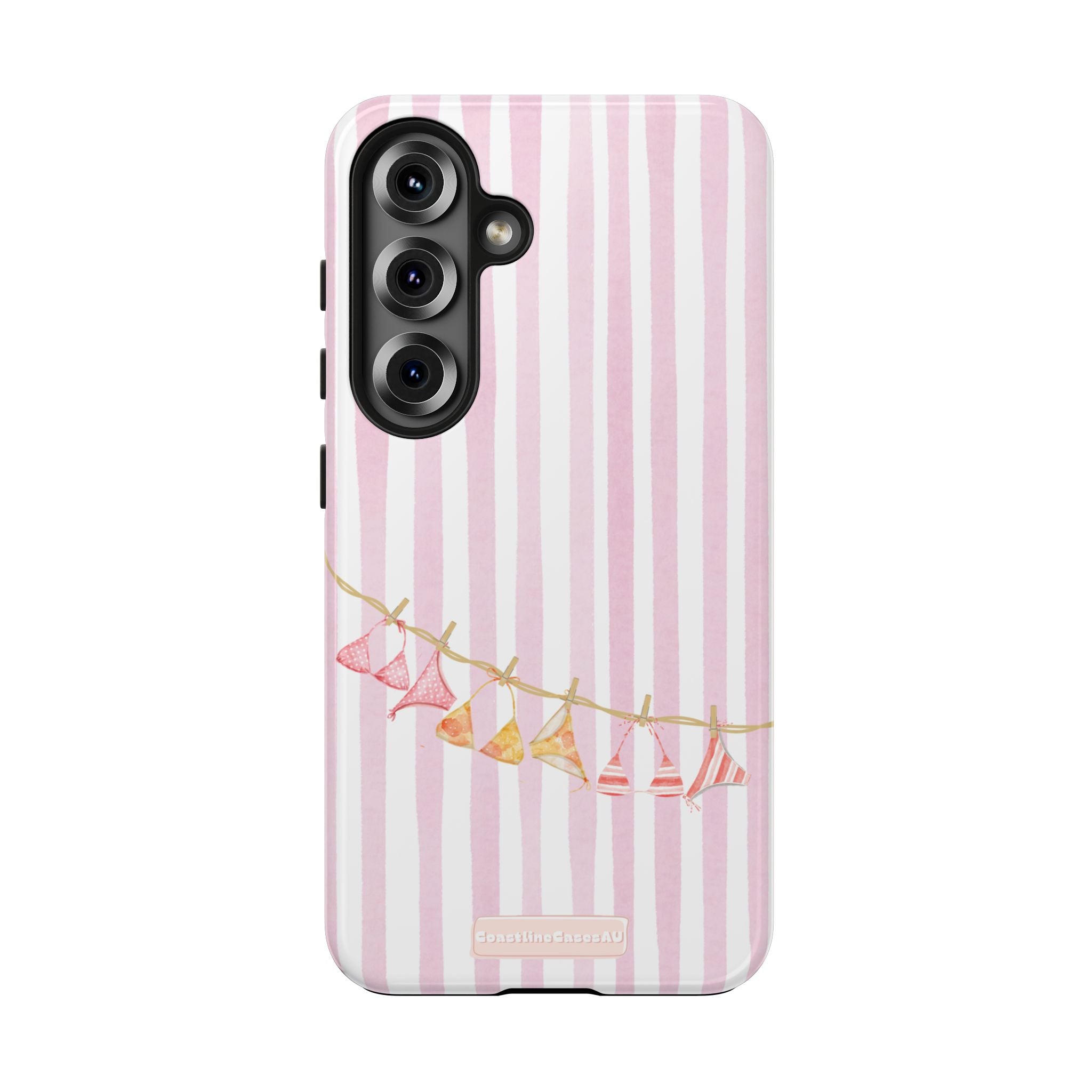 Coral-line Phone Case- Blush Stripe