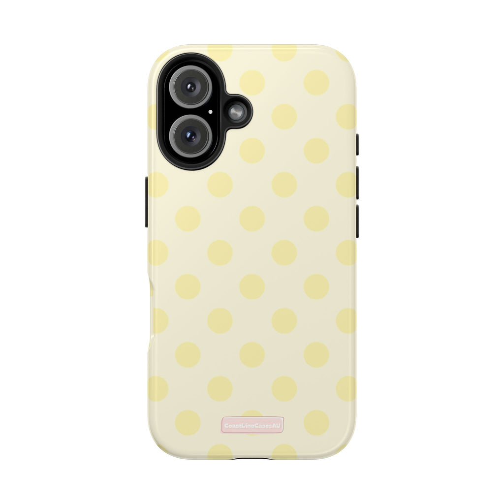 Lemon Drop Phone Case- Polka