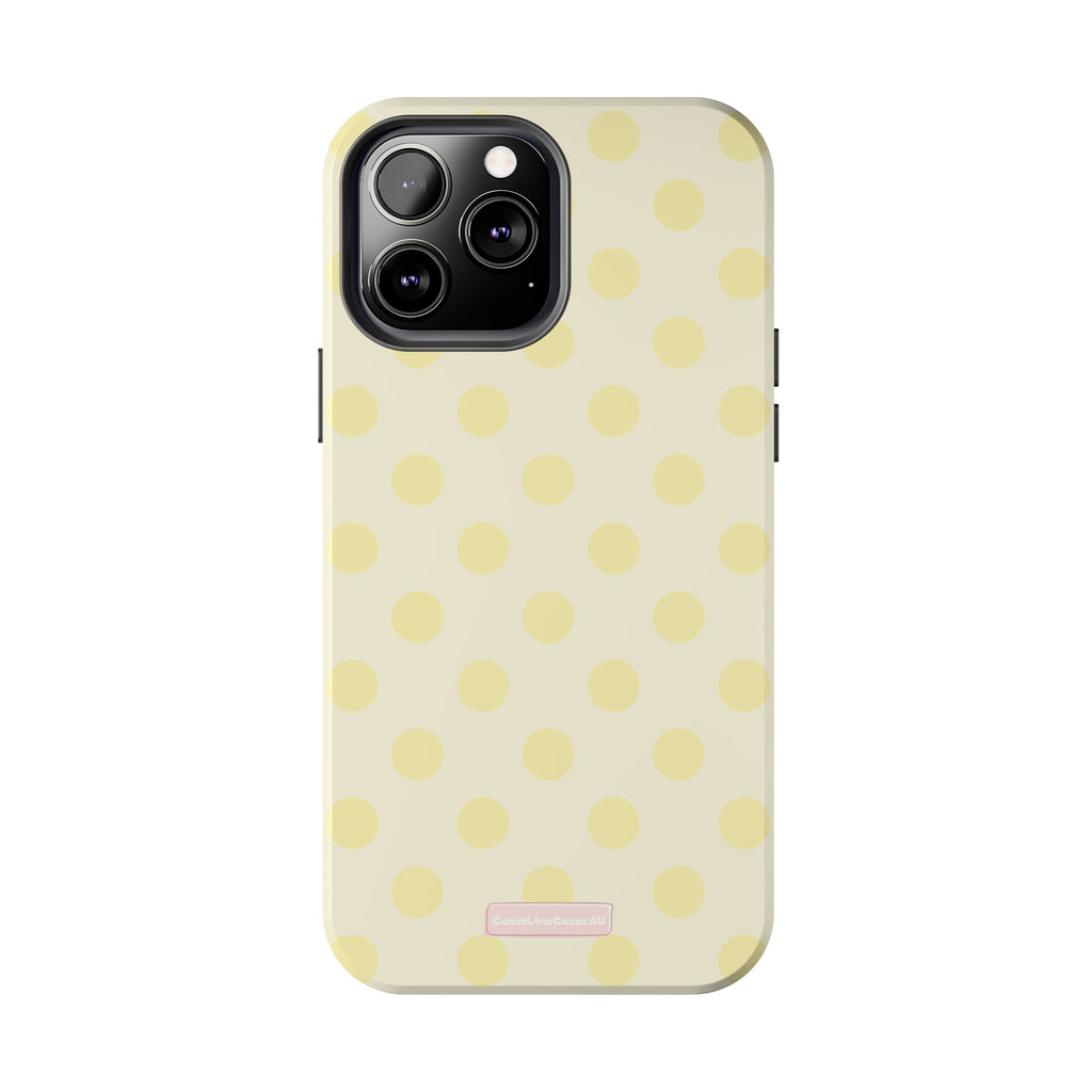 Lemon Drop Phone Case- Polka