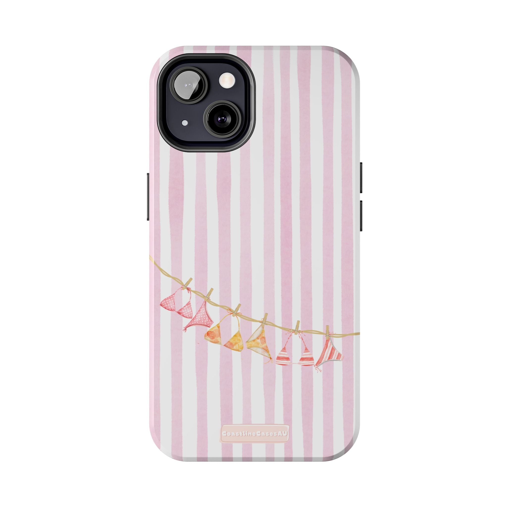Coral-line Phone Case- Blush Stripe