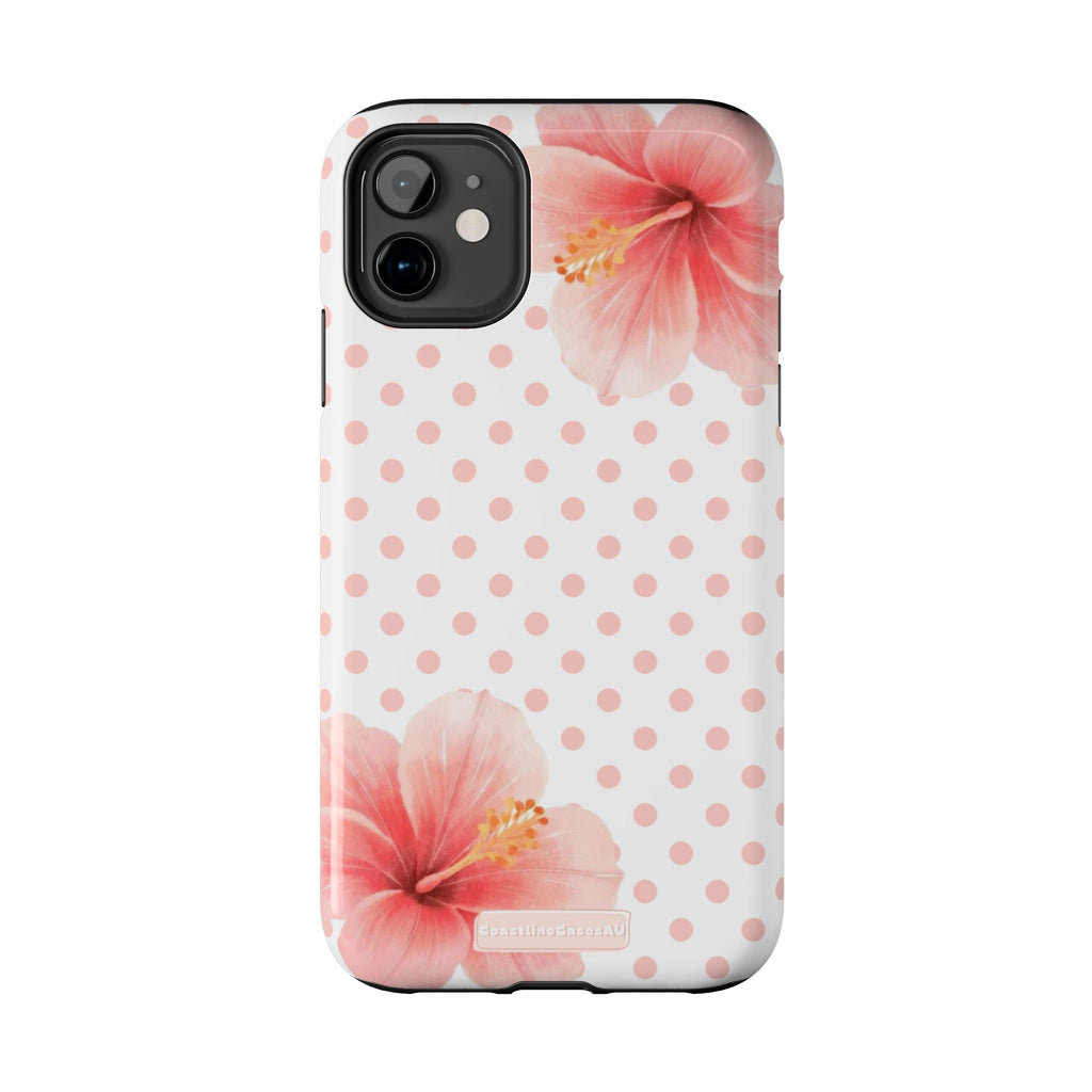 Bloom Phone Case- Mini Polka Blush