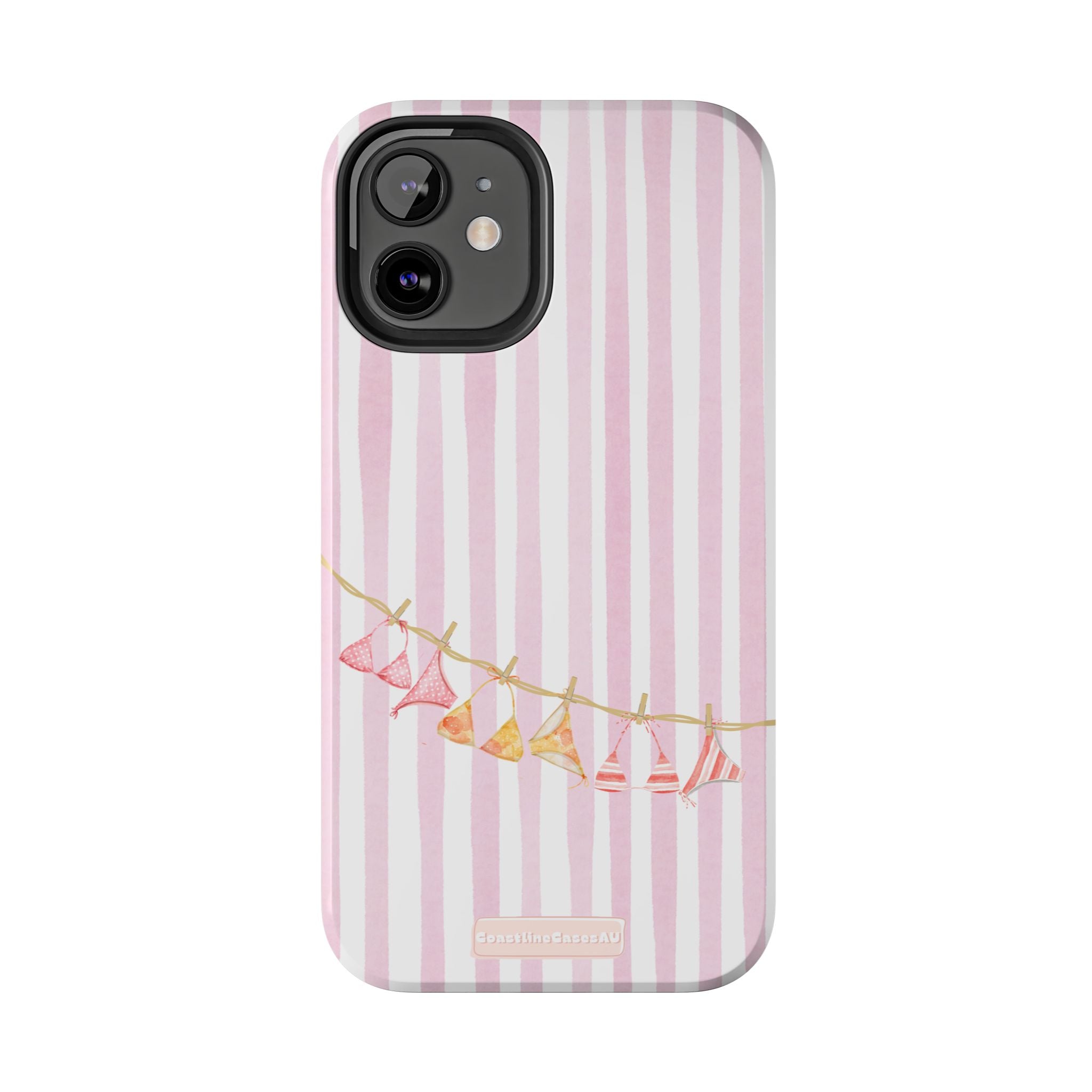 Coral-line Phone Case- Blush Stripe