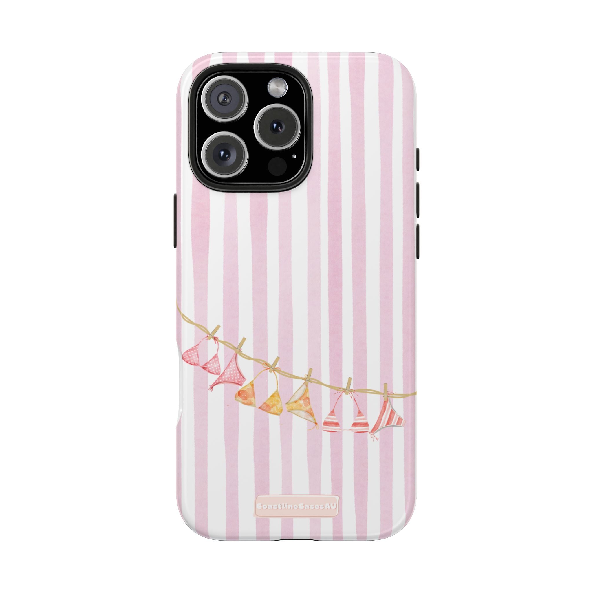 Coral-line Phone Case- Blush Stripe