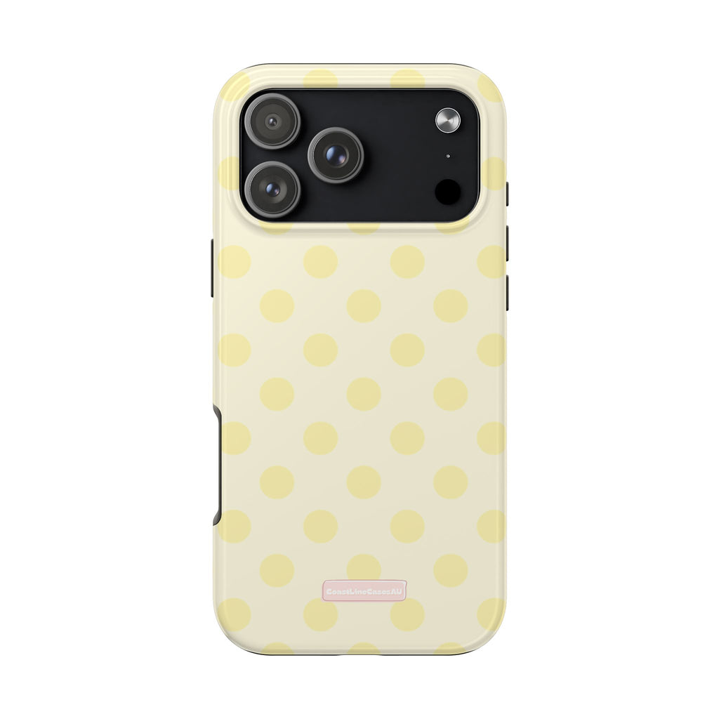 Lemon Drop Phone Case- Polka