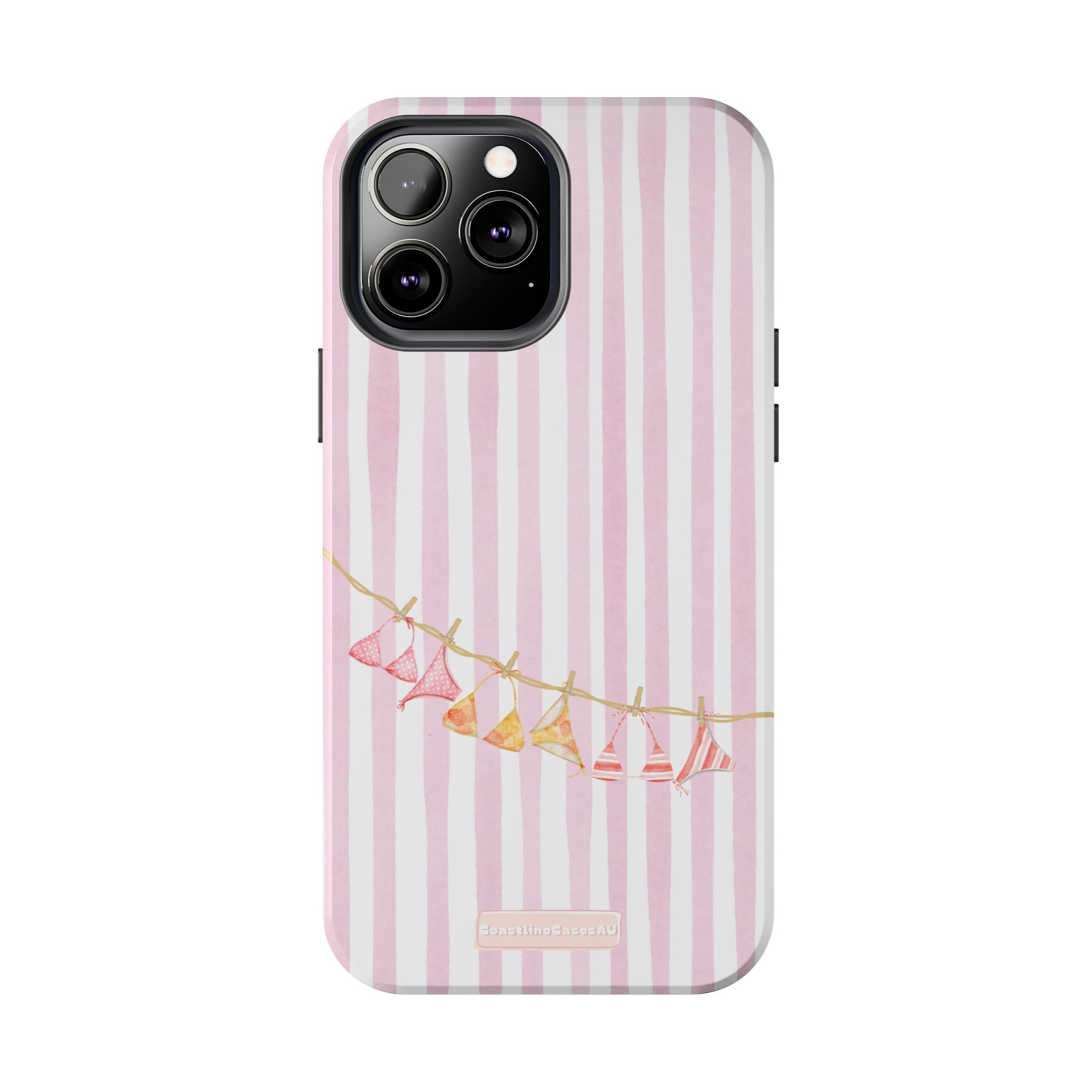 Coral-line Phone Case- Blush Stripe