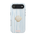 Scallop Phone Case- Glacier Stripe