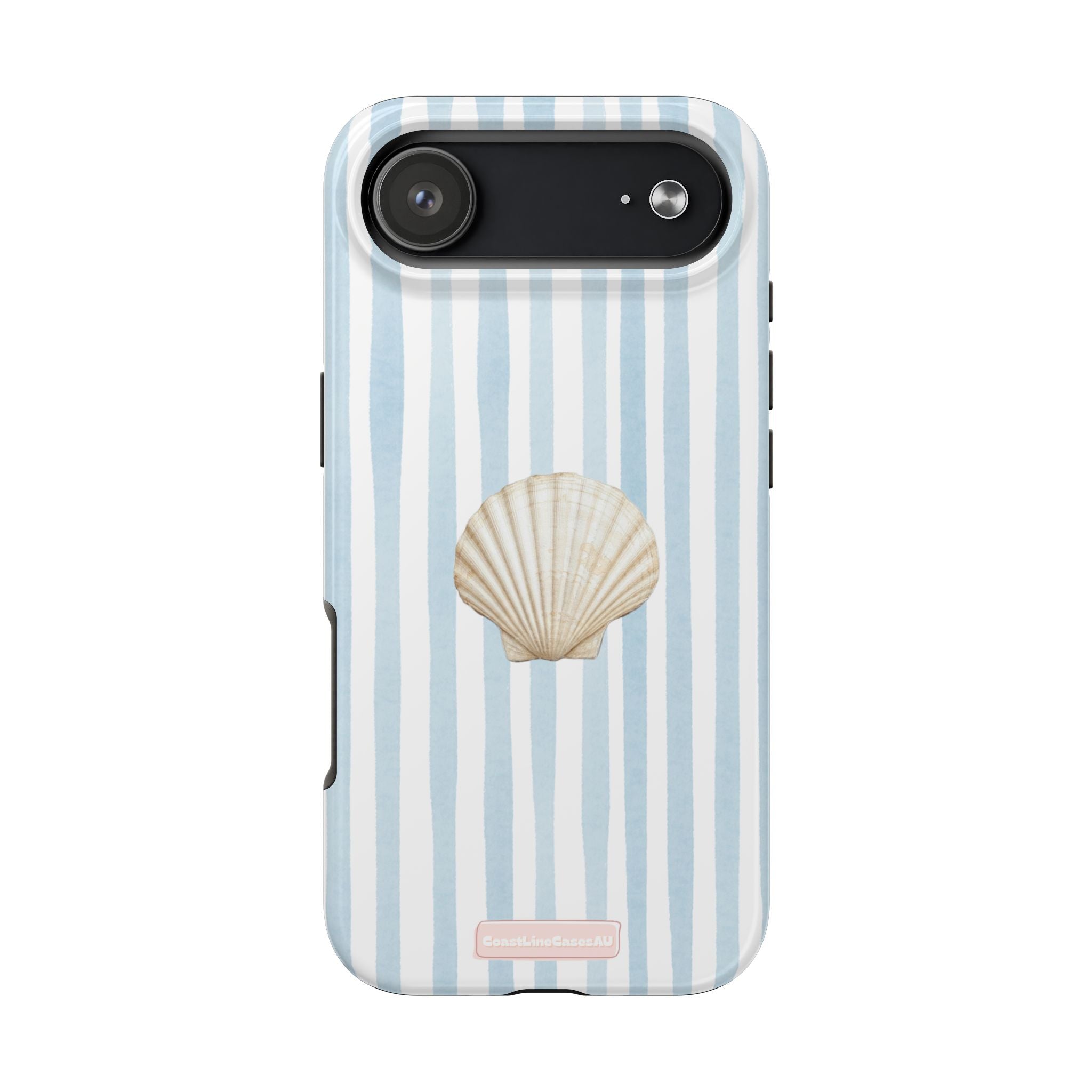 Scallop Phone Case- Glacier Stripe