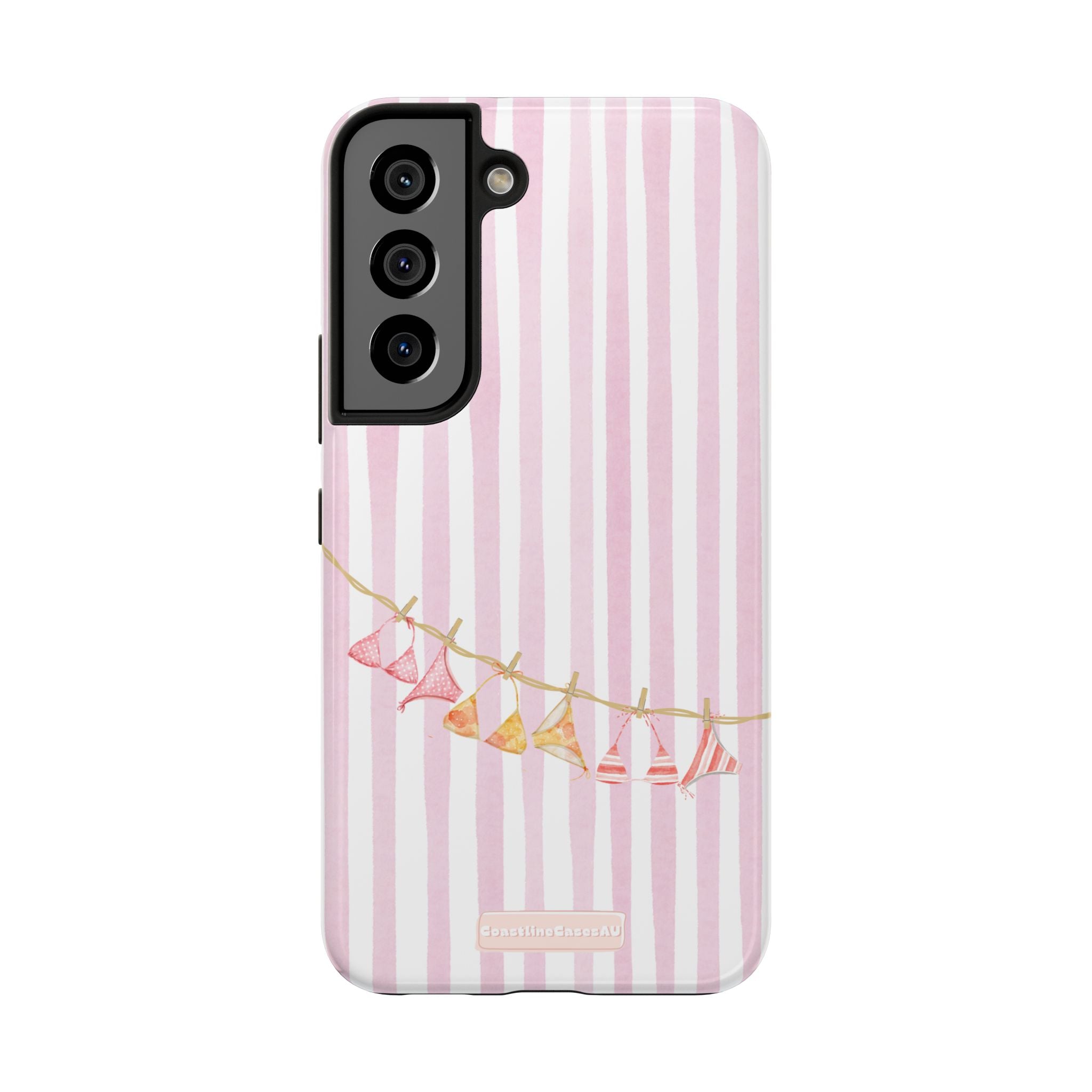Coral-line Phone Case- Blush Stripe
