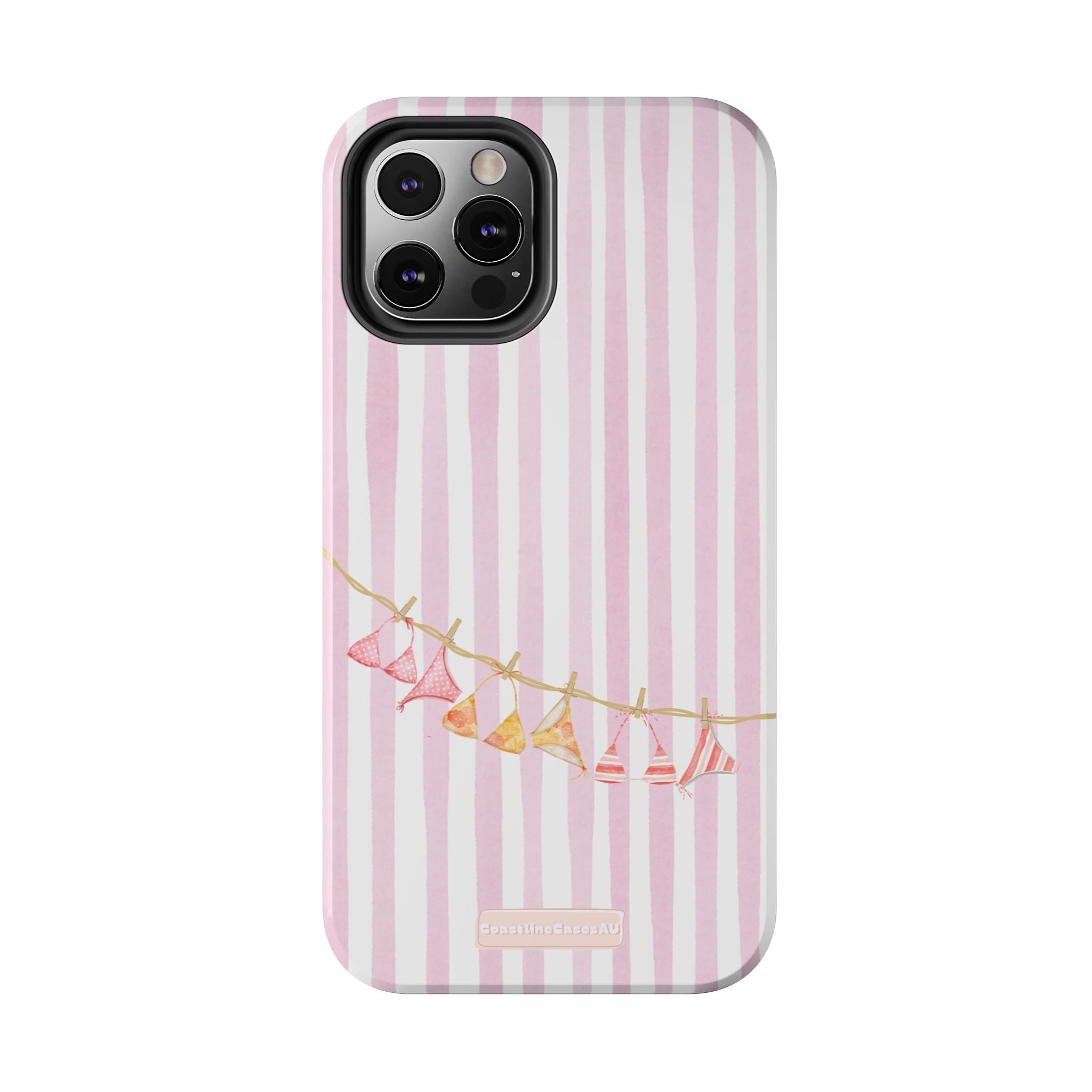 Coral-line Phone Case- Blush Stripe