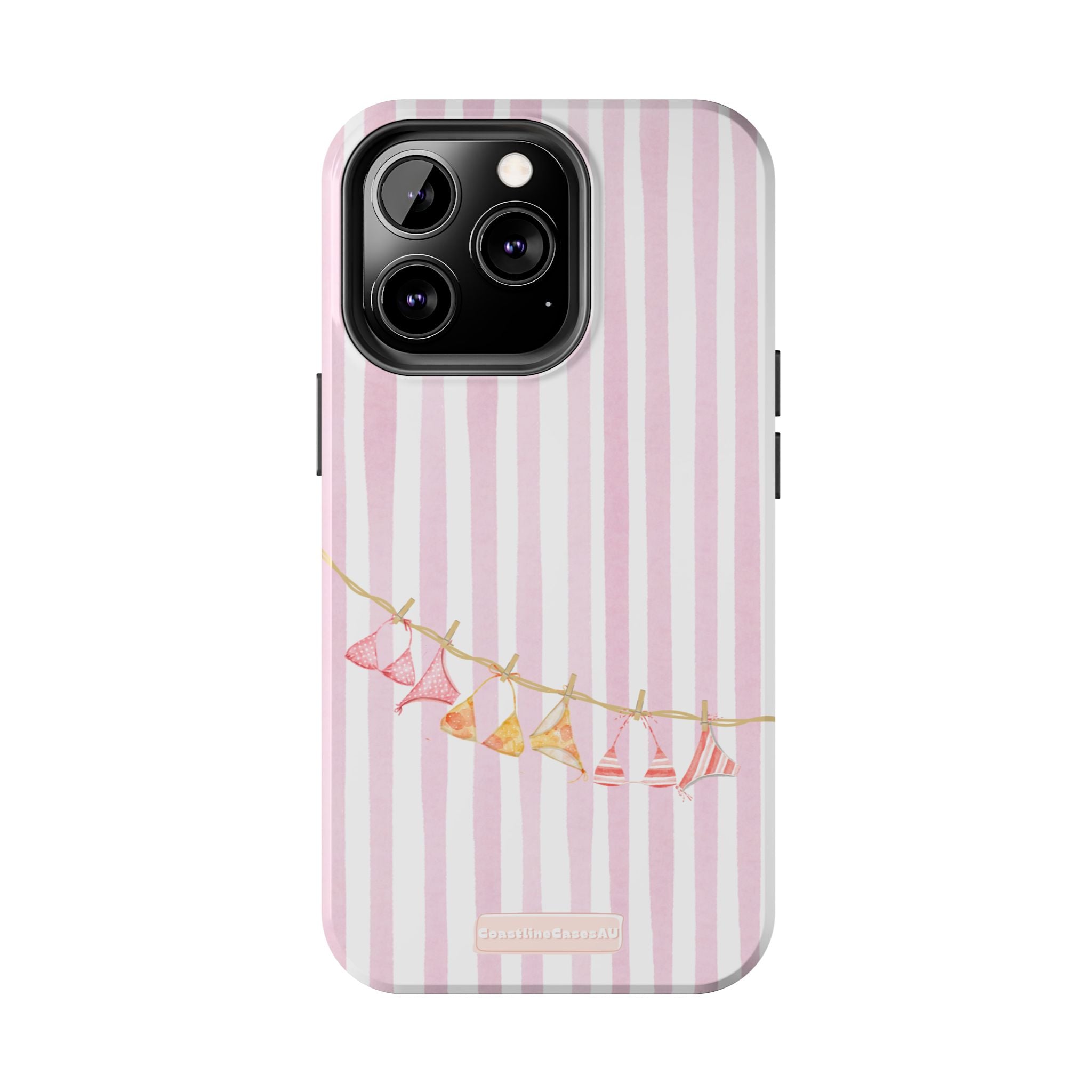 Coral-line Phone Case- Blush Stripe