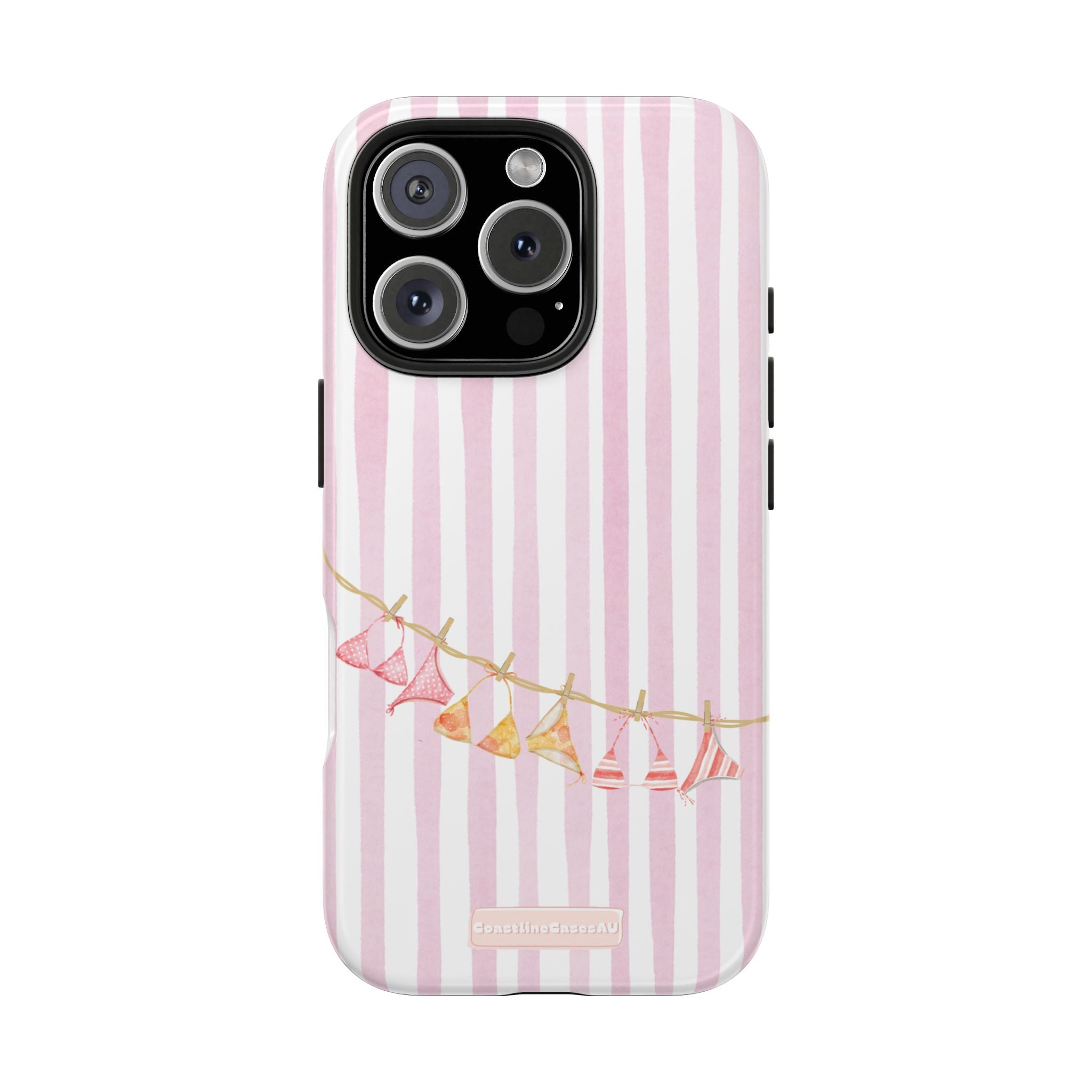 Coral-line Phone Case- Blush Stripe