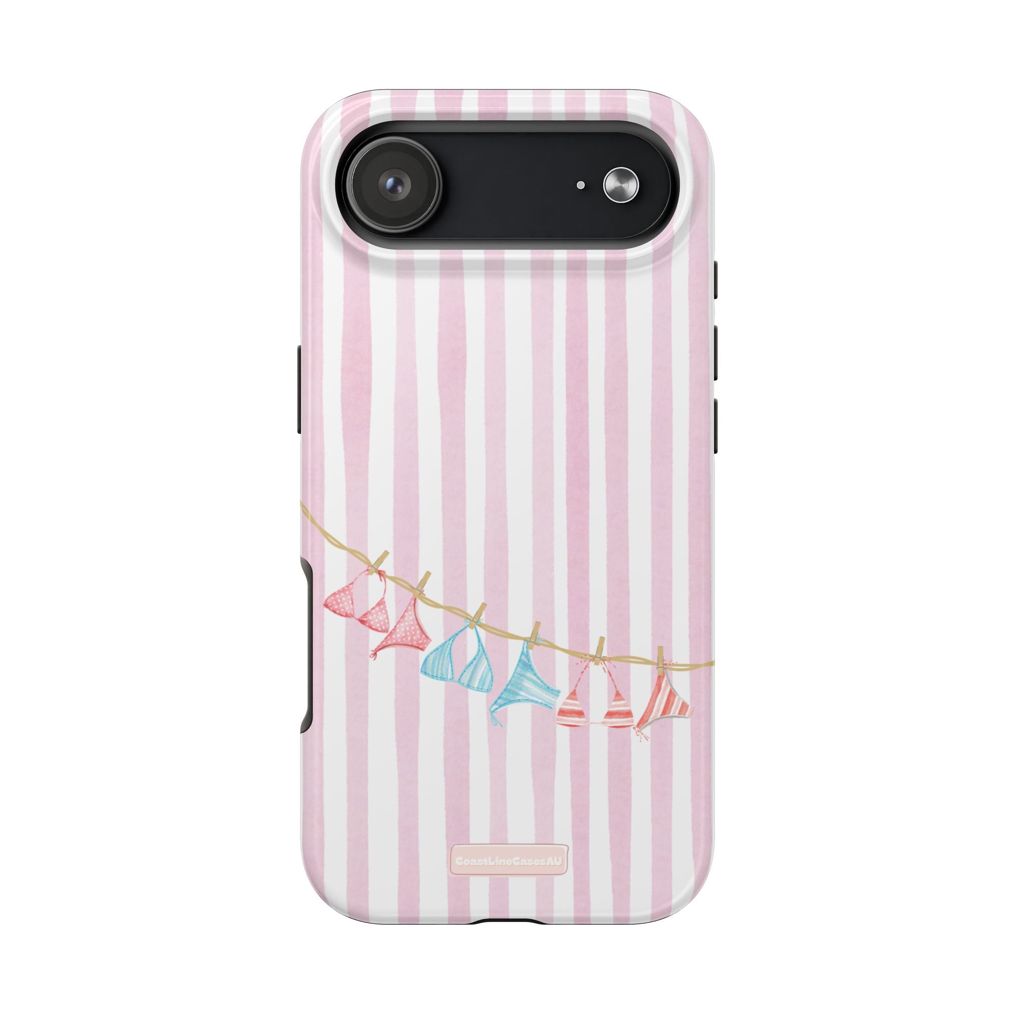 Coast-line Phone Case- Blush Stripe